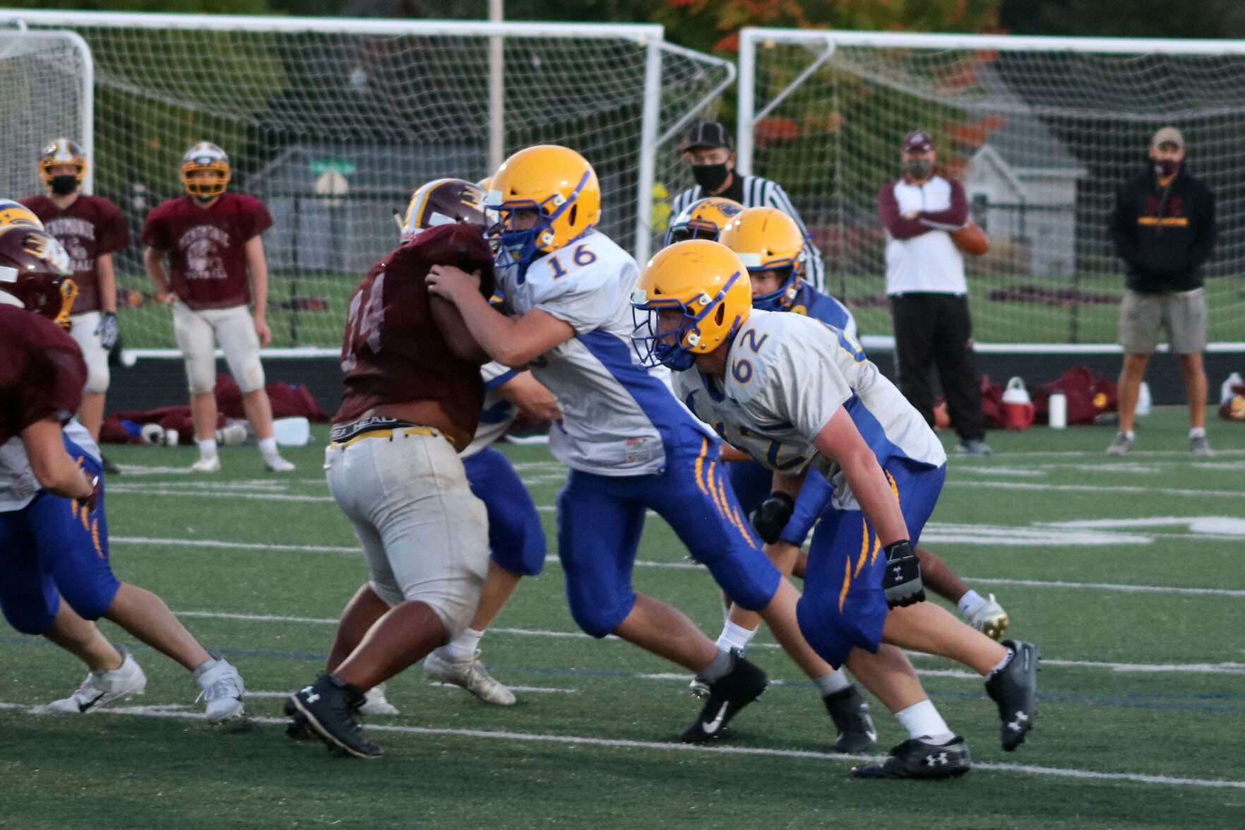 Rice Lake football scrimmage vs. Menomonie 9-18-20